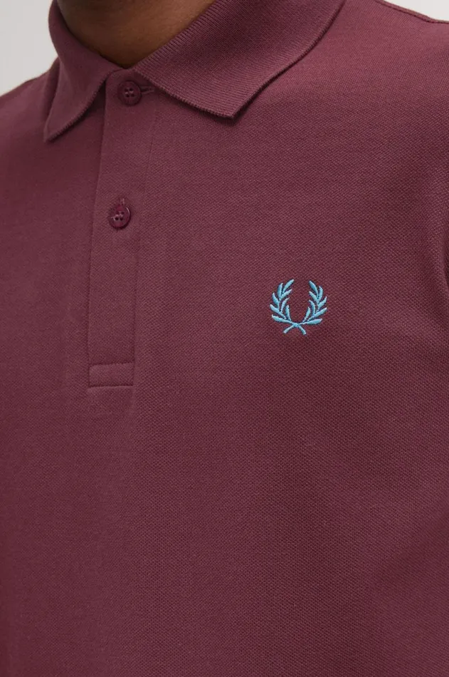 Men Polo Shirts Fred Perry M3 Oxbloodrunaway Bay Ocean