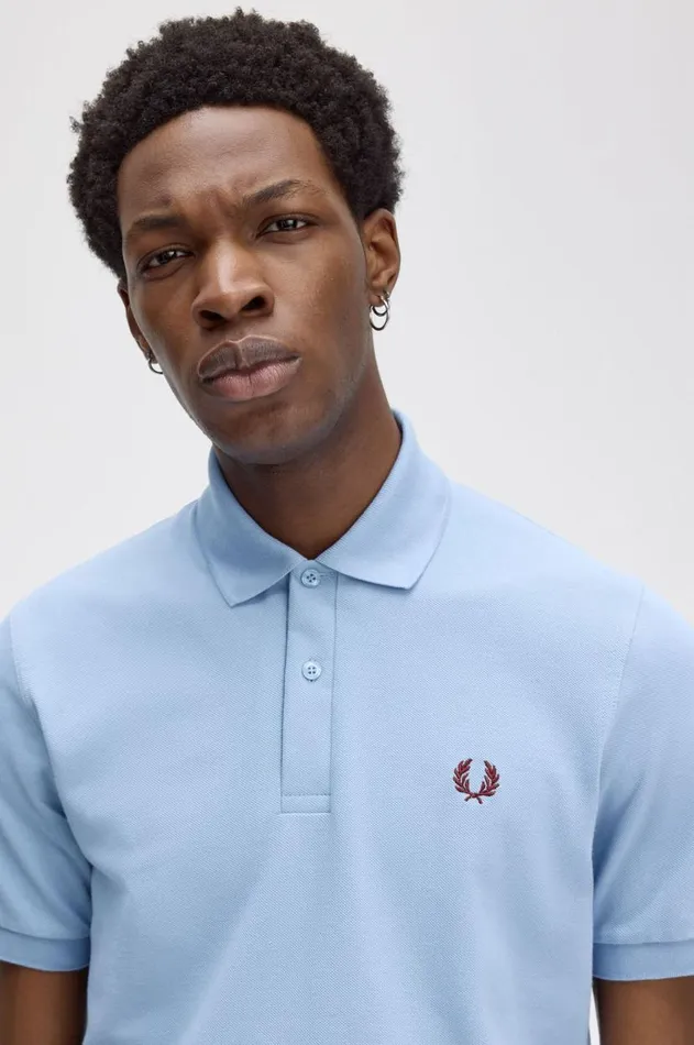 Men Polo Shirts Fred Perry M3 Skyoxblood