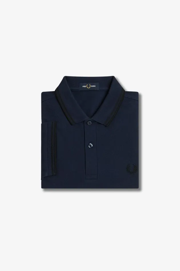 Men Polo Shirts Fred Perry M3600 Dark Carbonblackblack