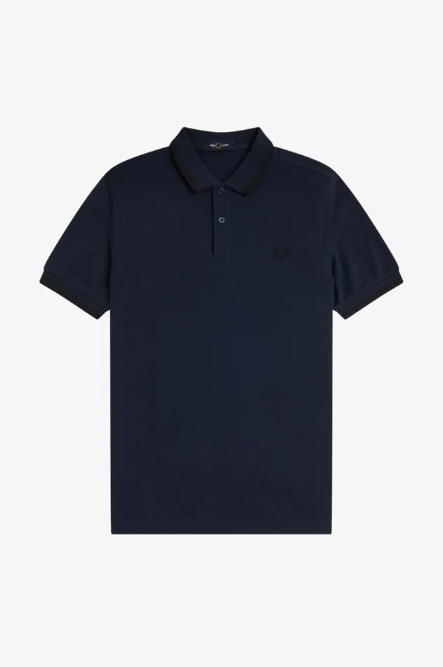 Men Polo Shirts Fred Perry M3600 Dark Carbonblackblack