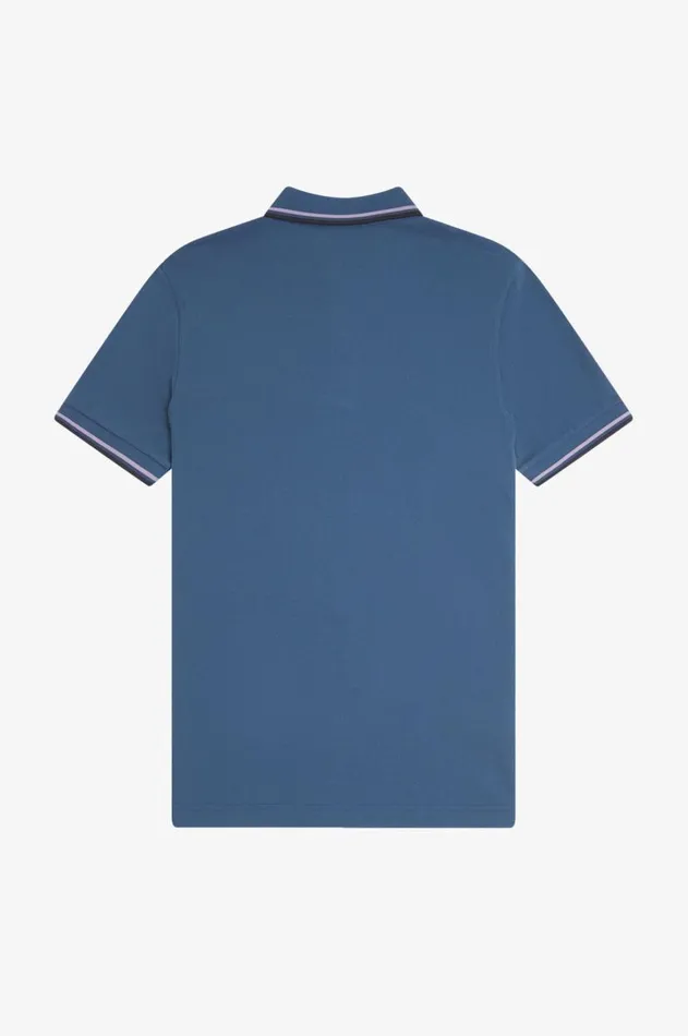 Men Polo Shirts Fred Perry M3600 Midnight Blueultra Violetnavy