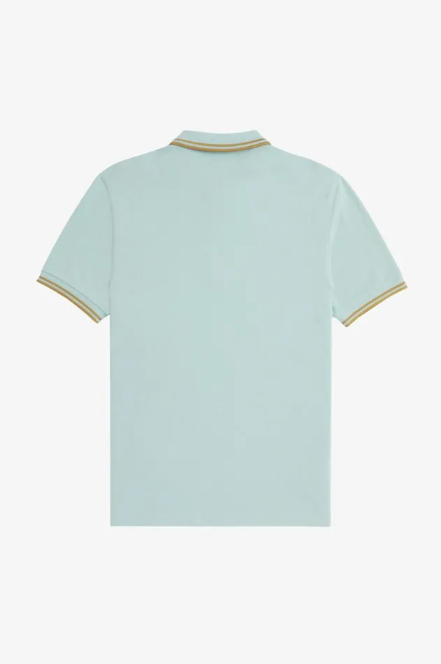Men Polo Shirts Fred Perry M3600 Silver Bluedark Carameldark Caramel