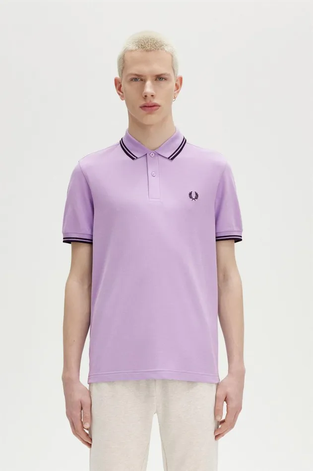 Men Polo Shirts Fred Perry M3600 Ultra Violetnavynavy