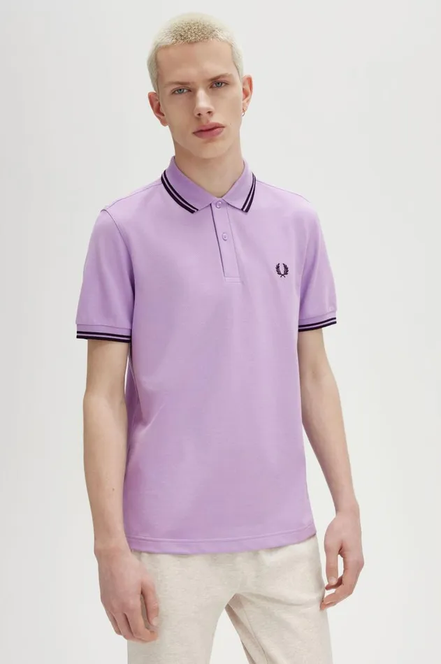 Men Polo Shirts Fred Perry M3600 Ultra Violetnavynavy