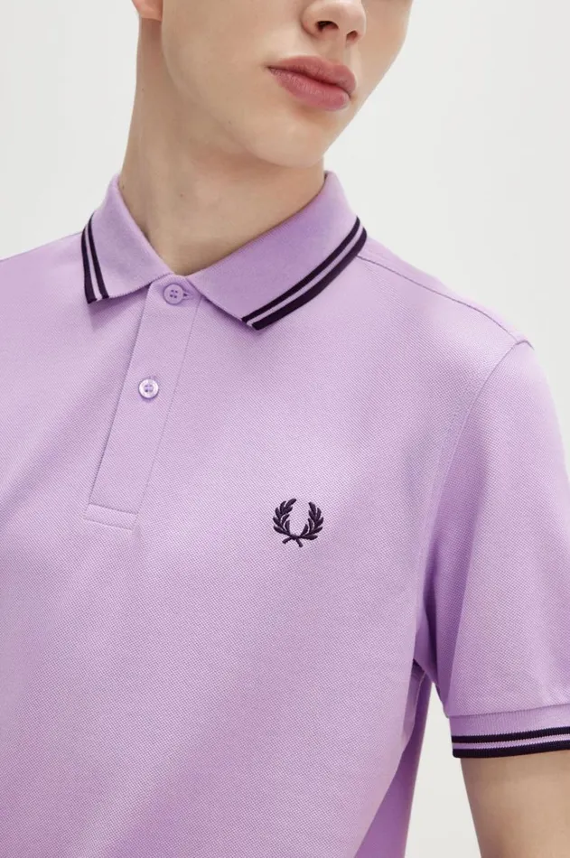 Men Polo Shirts Fred Perry M3600 Ultra Violetnavynavy