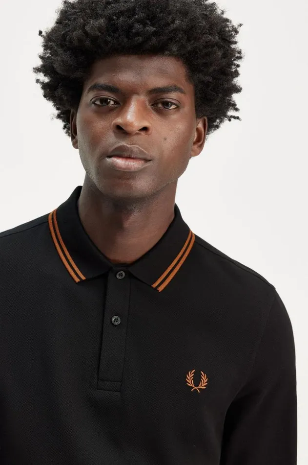 Men Polo Shirts Fred Perry M3636 Blackmarmalademarmalade
