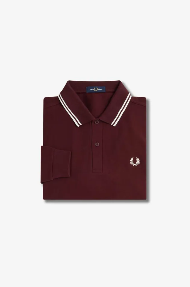 Men Polo Shirts Fred Perry M3636 Oxbloodecruecru