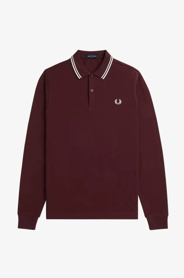 Men Polo Shirts Fred Perry M3636 Oxbloodecruecru