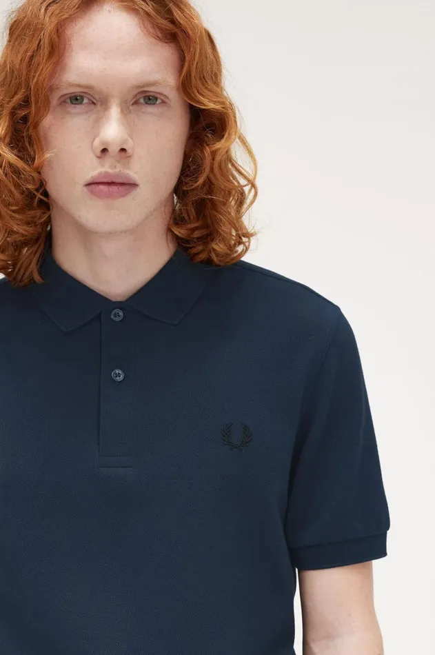 Men Polo Shirts Fred Perry M6000 Dark Carbonblack
