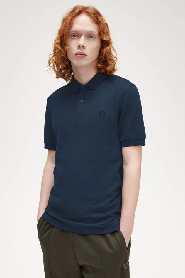 Men Polo Shirts Fred Perry M6000 Dark Carbonblack