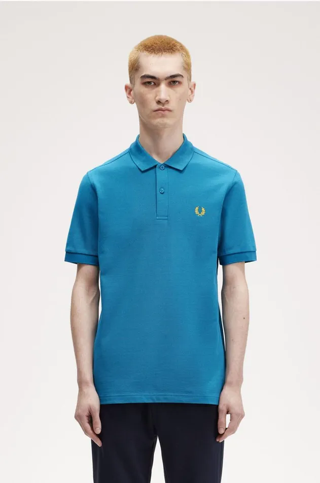 Men Polo Shirts Fred Perry M6000 Runaway Bay Oceanhoneycomb