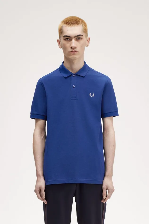 Men Polo Shirts Fred Perry M6000 Shaded Cobaltligth Smoke