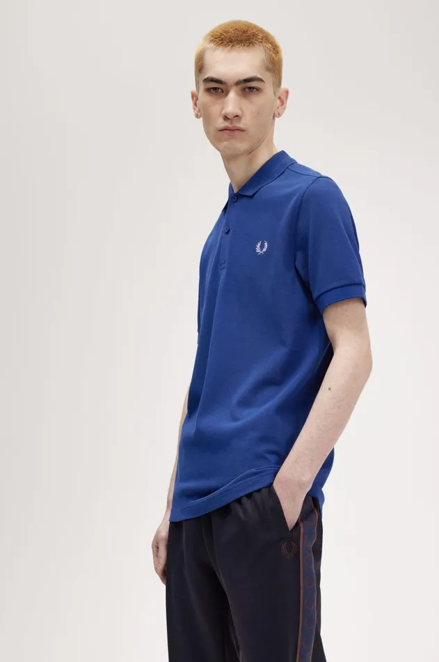 Men Polo Shirts Fred Perry M6000 Shaded Cobaltligth Smoke