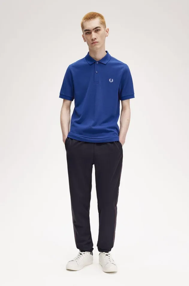 Men Polo Shirts Fred Perry M6000 Shaded Cobaltligth Smoke