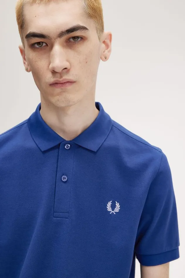 Men Polo Shirts Fred Perry M6000 Shaded Cobaltligth Smoke