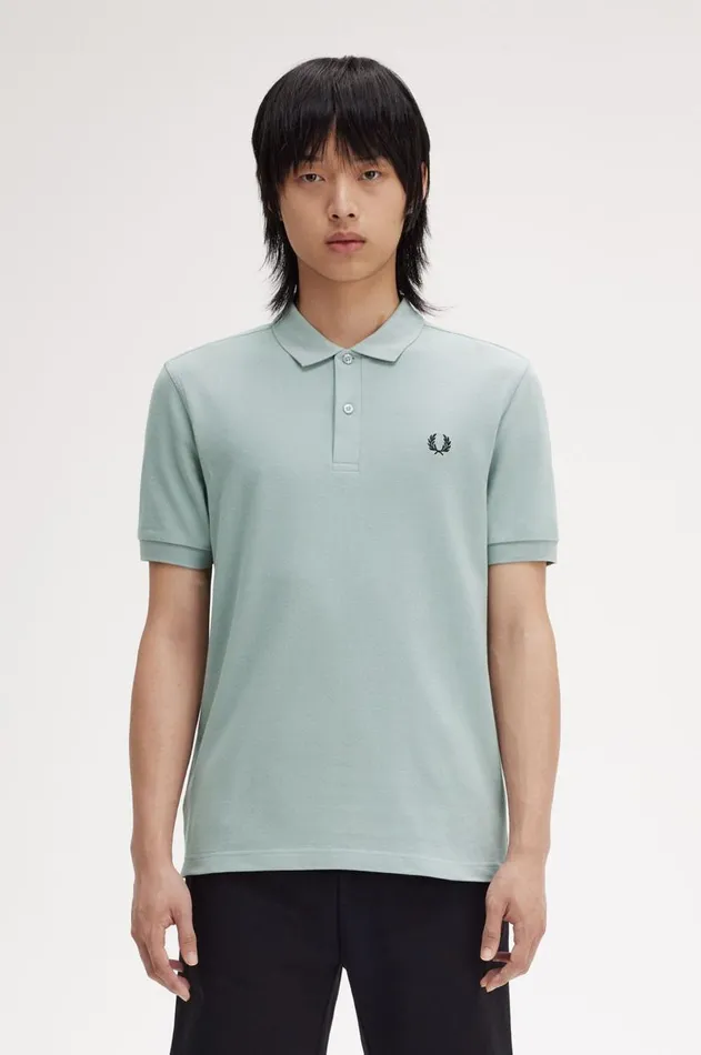 Men Polo Shirts Fred Perry M6000 Silver Blueblack