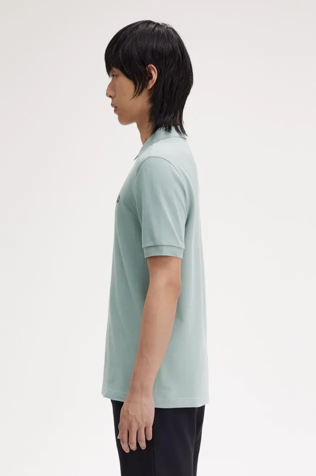 Men Polo Shirts Fred Perry M6000 Silver Blueblack
