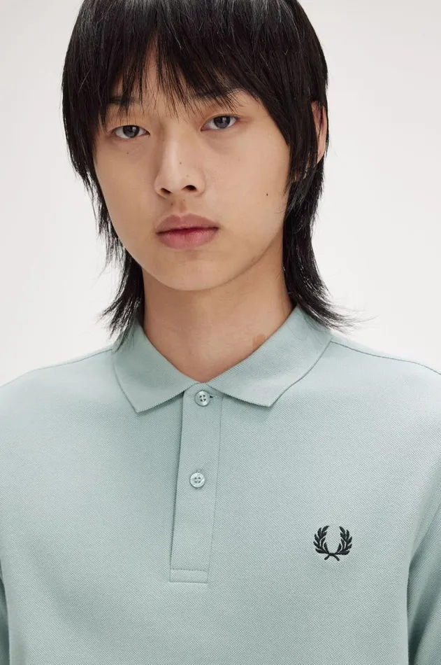 Men Polo Shirts Fred Perry M6000 Silver Blueblack