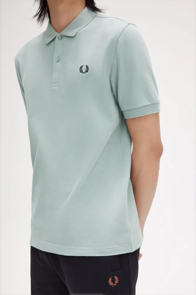 Men Polo Shirts Fred Perry M6000 Silver Blueblack