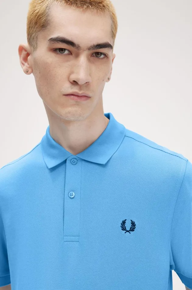 Men Polo Shirts Fred Perry M6000 Soft Blueblack