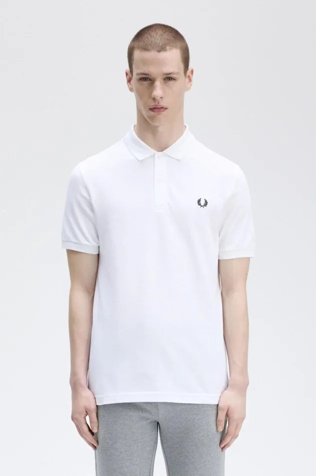 Men Polo Shirts Fred Perry M6000 Whitenavy