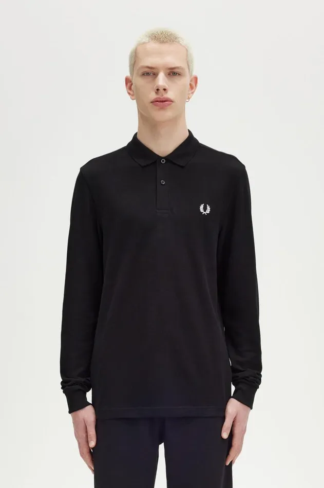 Men Polo Shirts Fred Perry M6006 Blackwhite