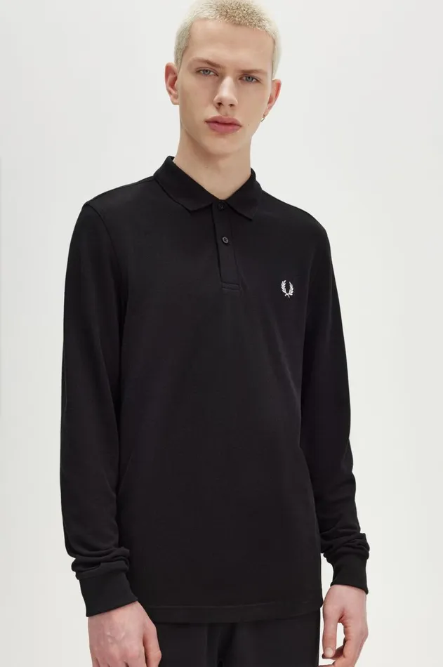 Men Polo Shirts Fred Perry M6006 Blackwhite