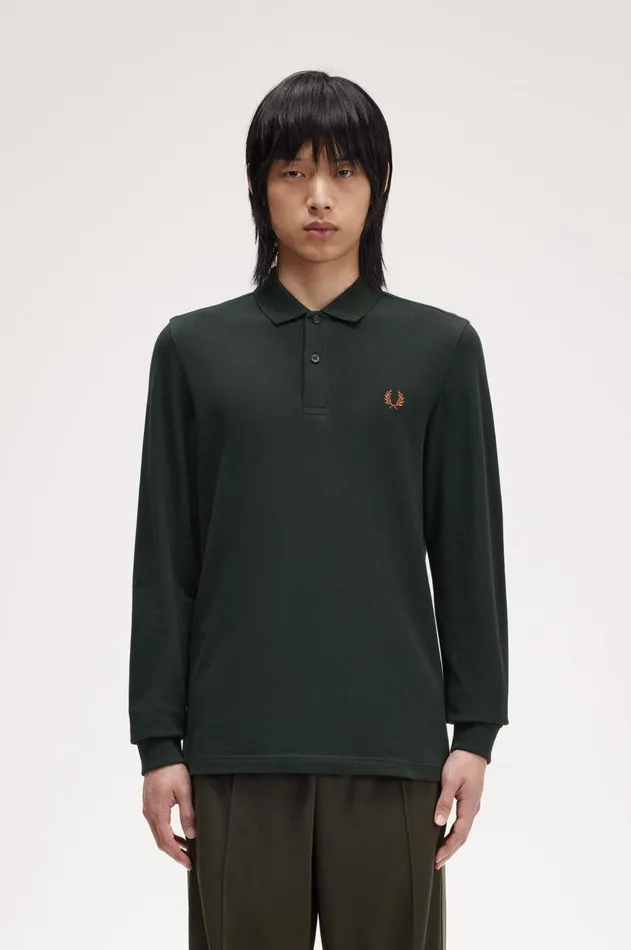 Men Polo Shirts Fred Perry M6006 Night Greenmarmalade