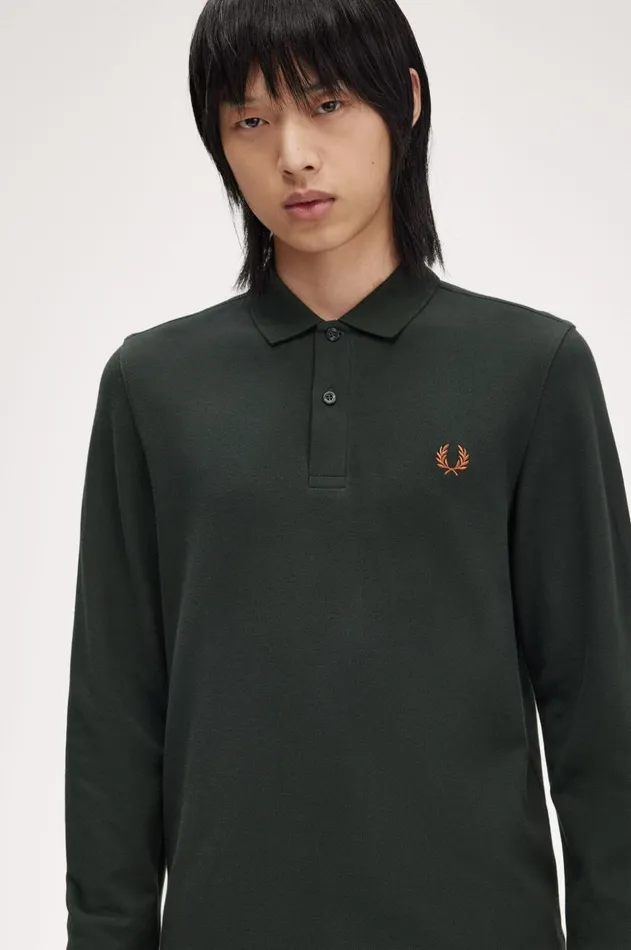 Men Polo Shirts Fred Perry M6006 Night Greenmarmalade