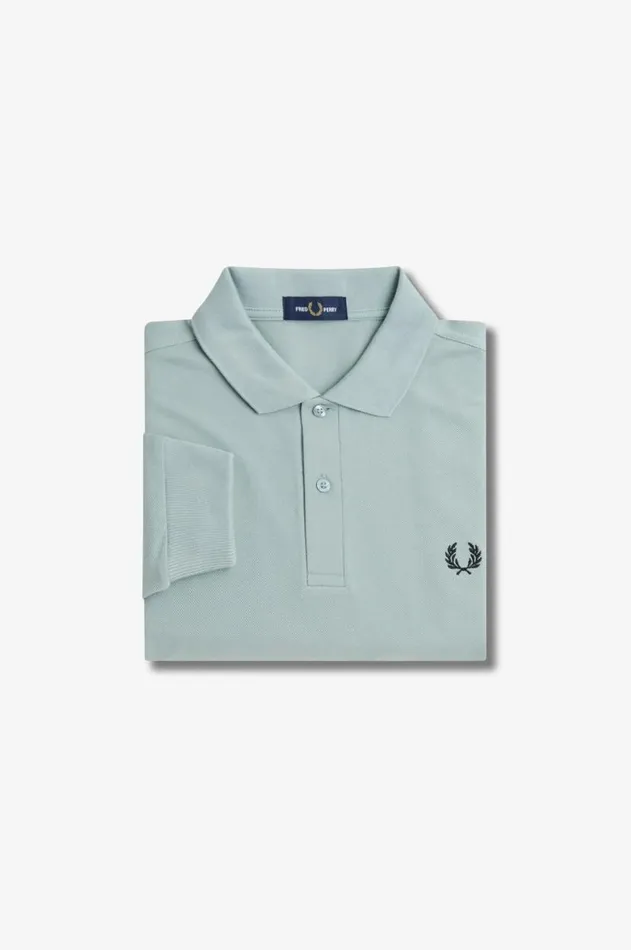 Men Polo Shirts Fred Perry M6006 Silver Blueblack