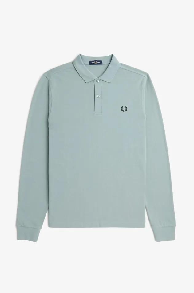 Men Polo Shirts Fred Perry M6006 Silver Blueblack