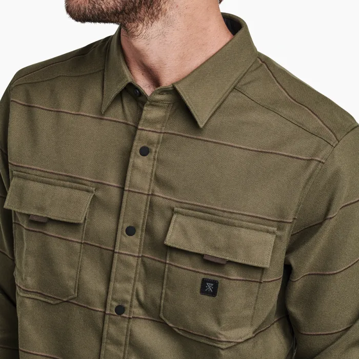Men Roark Flannels Diablo Long Sleeve Flannel Military 2