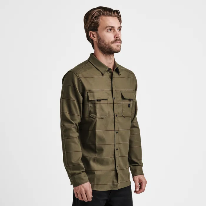 Men Roark Flannels Diablo Long Sleeve Flannel Military 2