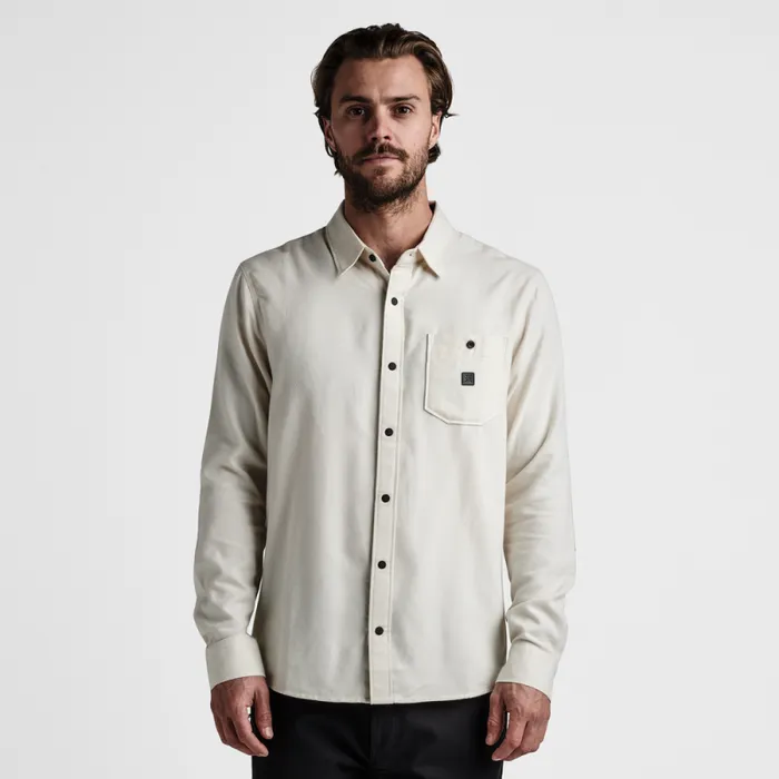 Men Roark Flannels Nordsman Light Long Sleeve Flannel Almond Paste