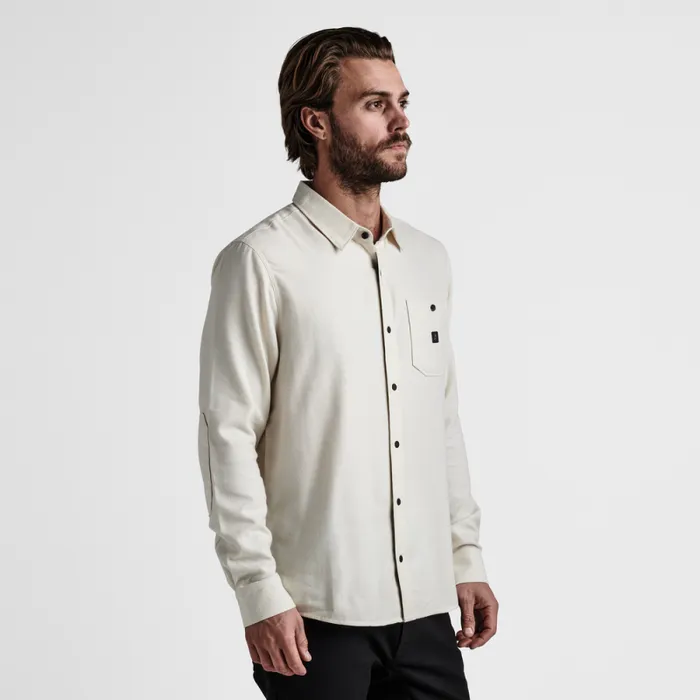 Men Roark Flannels Nordsman Light Long Sleeve Flannel Almond Paste