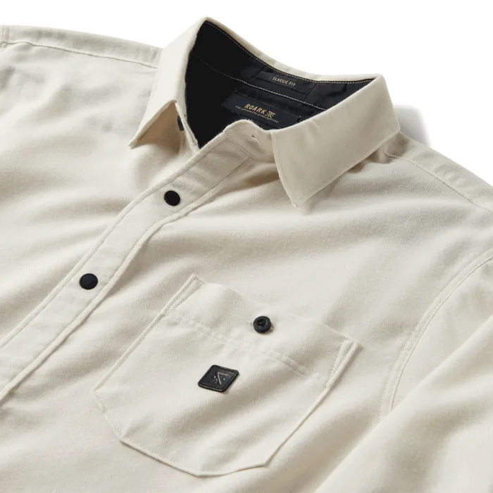 Men Roark Flannels Nordsman Light Long Sleeve Flannel Almond Paste