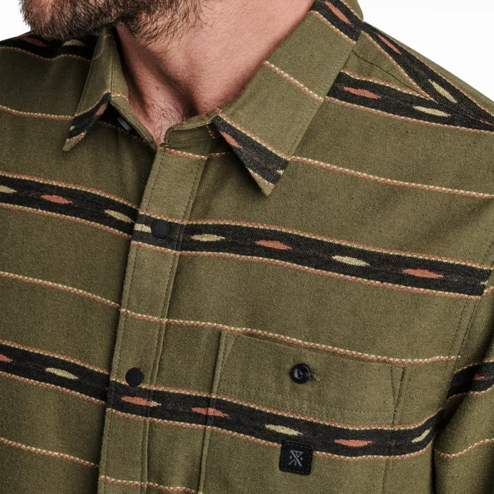 Men Roark Flannels Nordsman Light Long Sleeve Flannel Antico Military