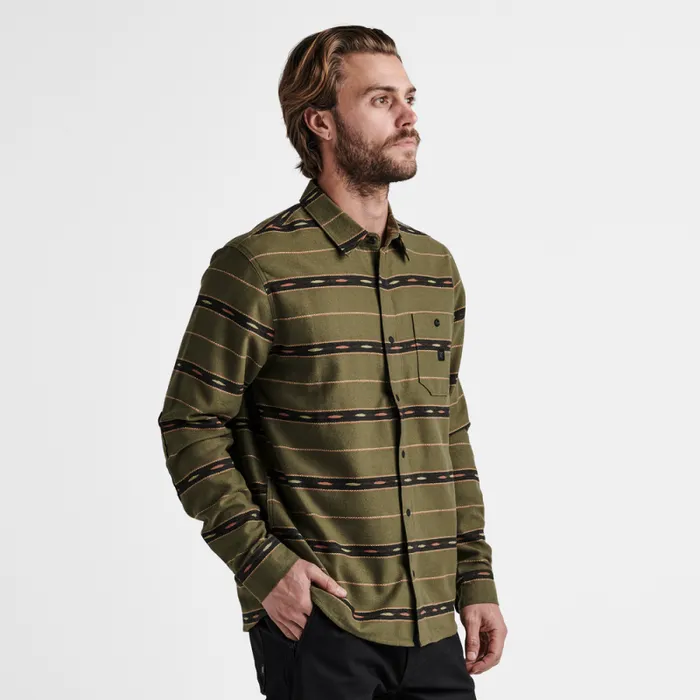Men Roark Flannels Nordsman Light Long Sleeve Flannel Antico Military