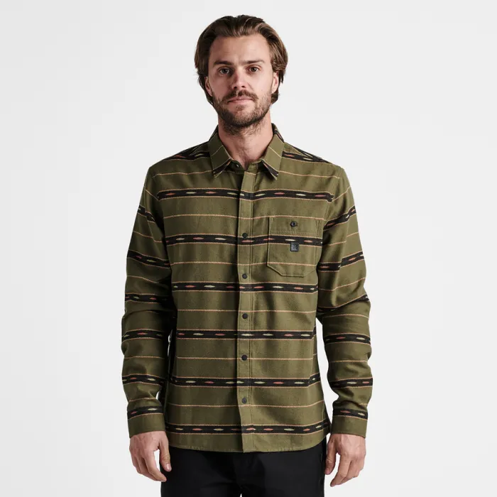 Men Roark Flannels Nordsman Light Long Sleeve Flannel Antico Military