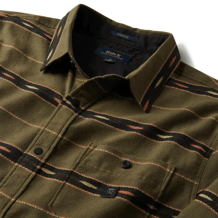 Men Roark Flannels Nordsman Light Long Sleeve Flannel Antico Military