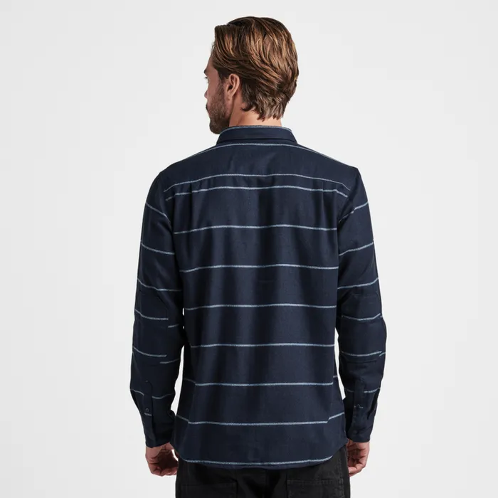 Men Roark Flannels Nordsman Light Long Sleeve Flannel Dark Navy