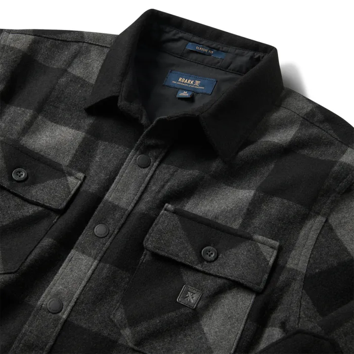 Men Roark Flannels Nordsman Long Sleeve Flannel Charcoal Plaid