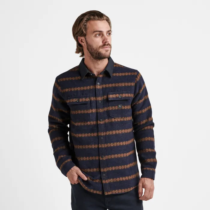 Men Roark Flannels Nordsman Long Sleeve Flannel Dark Navy 2