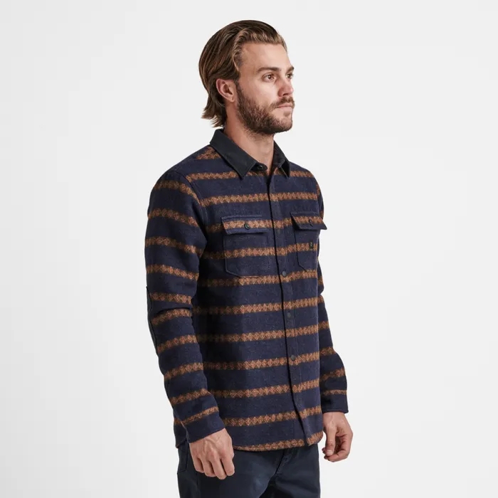 Men Roark Flannels Nordsman Long Sleeve Flannel Dark Navy 2