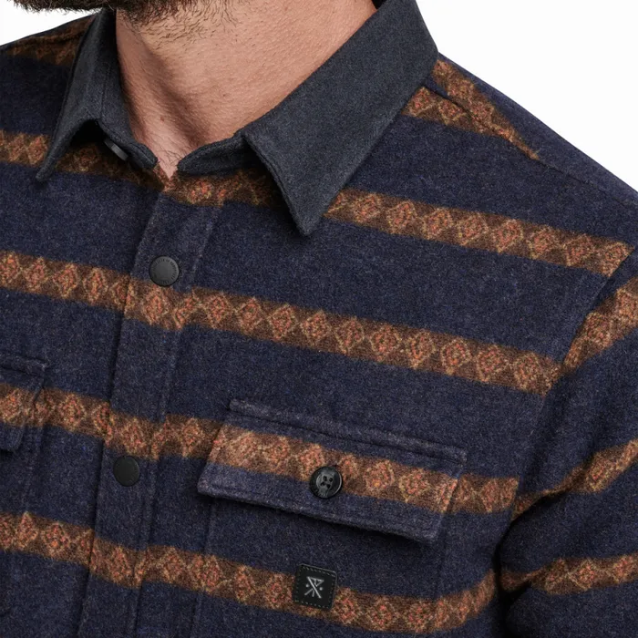 Men Roark Flannels Nordsman Long Sleeve Flannel Dark Navy 2