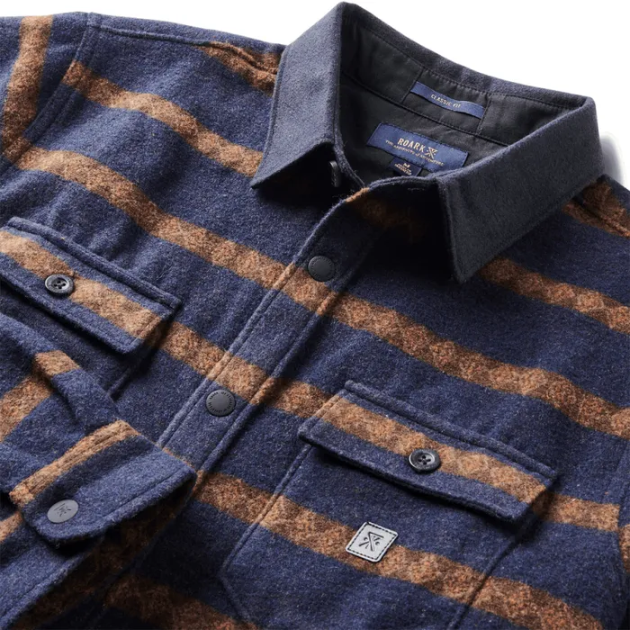 Men Roark Flannels Nordsman Long Sleeve Flannel Dark Navy 2