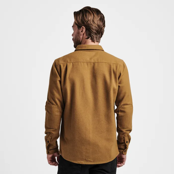 Men Roark Flannels Nordsman Long Sleeve Flannel Embroidered Dark Bronze