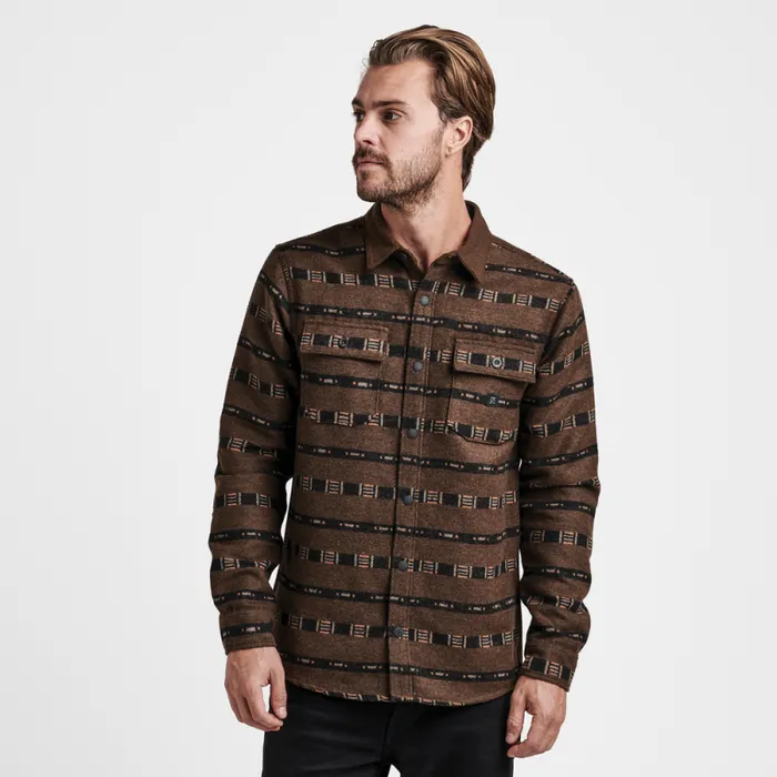 Men Roark Flannels Nordsman Long Sleeve Flannel Wagara Coffee
