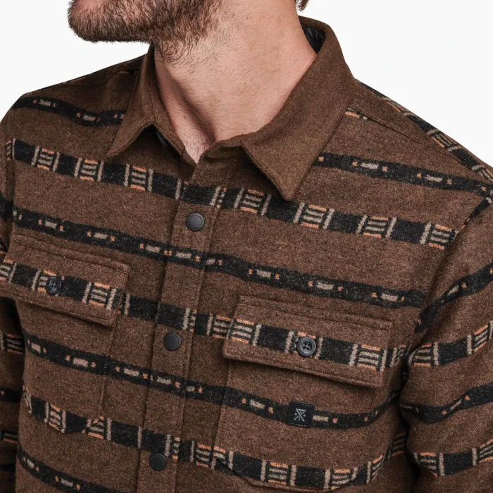 Men Roark Flannels Nordsman Long Sleeve Flannel Wagara Coffee