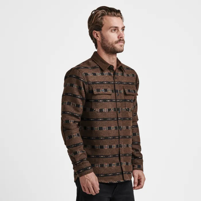 Men Roark Flannels Nordsman Long Sleeve Flannel Wagara Coffee